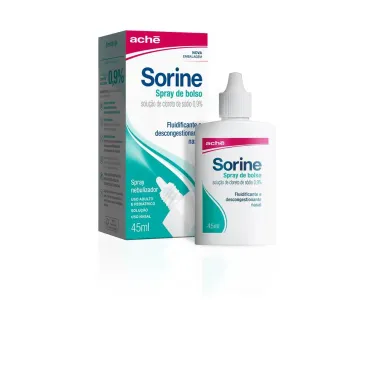 Sorine Solu&ccedil;&atilde;o Nasal Bico Nebulizador 45ml