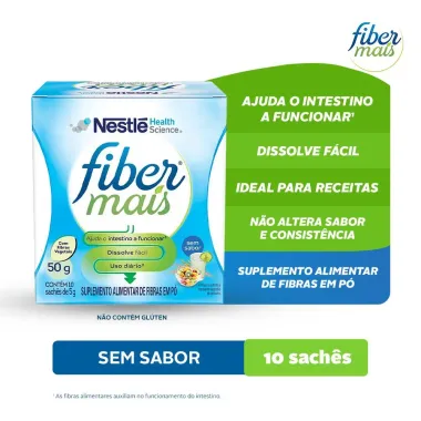 Fibras FiberMais Sem Sabor Suplemento Alimentar 50g