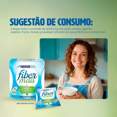 Fibras FiberMais Sem Sabor Suplemento Alimentar 50g