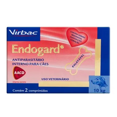 Endogard para C&atilde;es Uso Veterin&aacute;rio 10kg com 2 Comprimidos