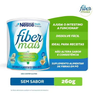 Fibras FiberMais Sem Sabor Suplemento Alimentar 260g