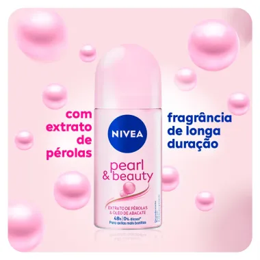 Desodorante Nivea Pearl & Beauty Roll-on Antitranspirante 48h 50ml Banner