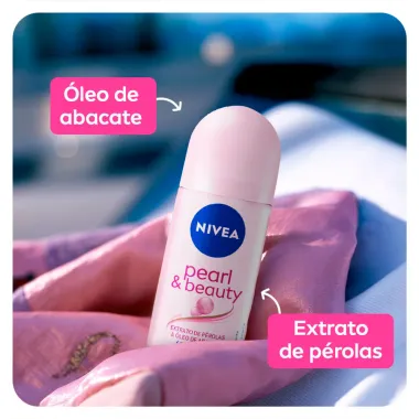 Desodorante Nivea Pearl & Beauty Roll-on Antitranspirante 48h Verso