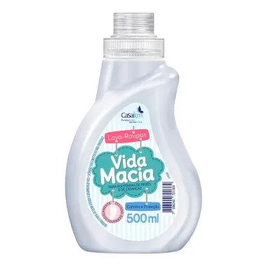 Sabão Líquido Vida Macia para Roupinhas de Bebê 500ml