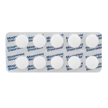 Magn&eacute;sia Bisurada Pastilhas Envelope com 10 Unidades