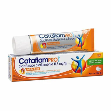 CataflamPRO Emulgel Tripla Ação Analgésico e Anti-Inflamatório 30g