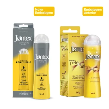 Gel Lubrificante &Iacute;ntimo Jontex Sensa&ccedil;&atilde;o Pele com Pele 50g