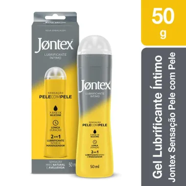 Gel Lubrificante &Iacute;ntimo Jontex Sensa&ccedil;&atilde;o Pele com Pele 50g