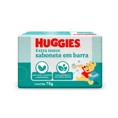 Sabonete Infantil em Barra Huggies Extra Suave 75g