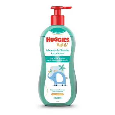 Sabonete L&iacute;quido Infantil Huggies Extra Suave 200ml