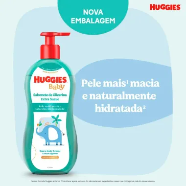 Sabonete L&iacute;quido Infantil Huggies Extra Suave 200ml