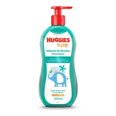 Sabonete L&iacute;quido Infantil Huggies Extra Suave 200ml