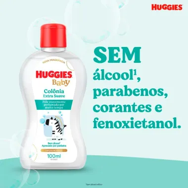 Col&ocirc;nia Infantil Huggies Extra Suave 100ml