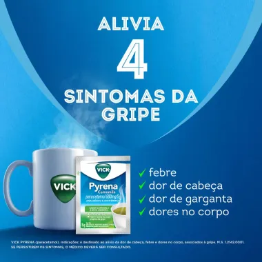 Vick Pyrena Sabor Camomila Envelope 5g
