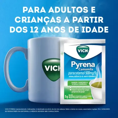 Vick Pyrena Sabor Camomila Envelope 5g