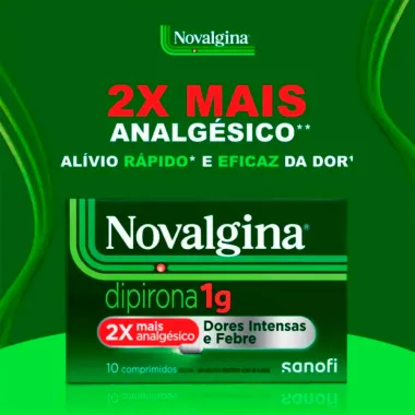 Novalgina 1G 10 Comprimidos Dipirona