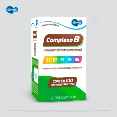 Complexo B EMS com 100 Comprimidos