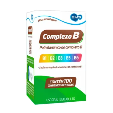 Complexo B EMS com 100 Comprimidos