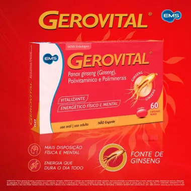 Gerovital Polivitam&iacute;nico 60 C&aacute;psulas Gel