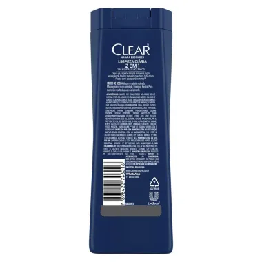 Shampoo Clear Men Limpeza Diária 2 em 1 200ml