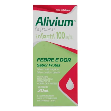 Alivium 100mg/ml Pedi&aacute;trico Gotas com 20ml