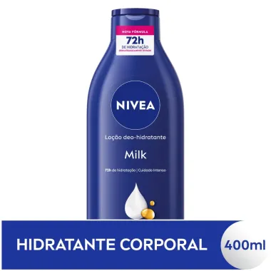 Lo&ccedil;&atilde;o Hidratante Nivea Milk Pele Seca a Extrasseca 400ml