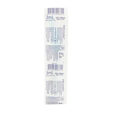 Seringa BD 3ml Solomed 30x0,70mm 1 Unidade