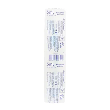 Seringa BD 5ml Solomed 30x0,70mm 1 Unidade