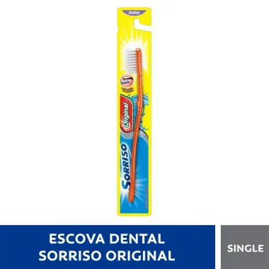 Escova Dental Sorriso Original Dura Cores Sortidas 1 Unidade
