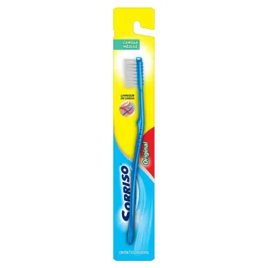 Escova Dental Sorriso Original M&eacute;dia Cores Sortidas com 1 Unidade