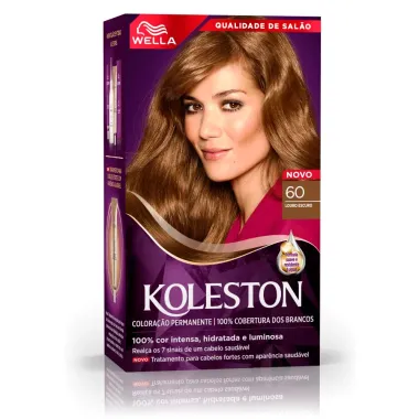 Tintura Creme Koleston Wella Louro Escuro 60 Kit