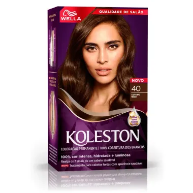 Tintura Creme Koleston Wella Castanho Médio 40 Kit