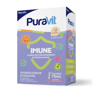 PuraVit Imune Solução Sabor Maçã Verde com 75ml