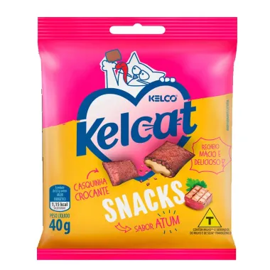 Biscoito para Gatos Kelcat Snacks Sabor Atum 40g