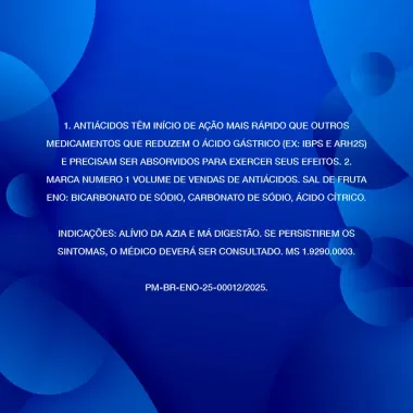 Sal de Fruta Eno Sabor Limão com 2 Envelopes de 5g cada