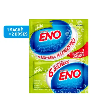 Sal de Fruta Eno Sabor Limão com 2 Envelopes de 5g cada