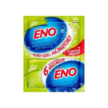 Sal de Fruta Eno Sabor Limão com 2 Envelopes de 5g cada