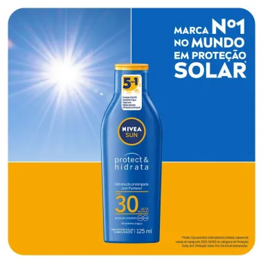 Protetor Solar Nivea Sun Protect & Hidrata FPS 30 Lo&ccedil;&atilde;o 125ml