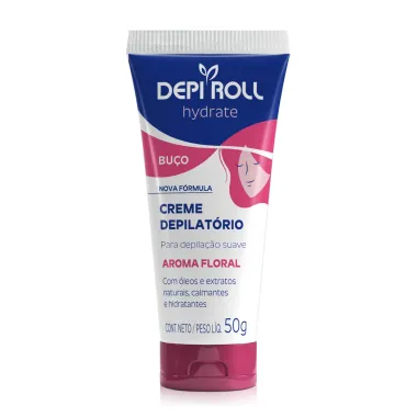 Creme Depilatório Facial DepiRoll Hydrate com 50g