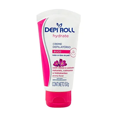 Creme Depilatório Facial DepiRoll Hydrate com 50g