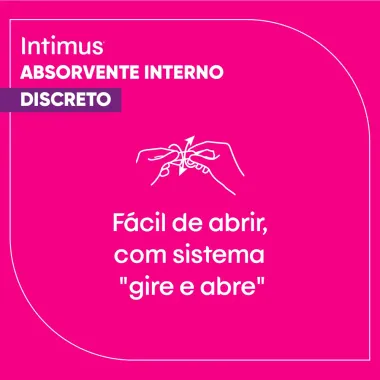 Absorvente Interno Intimus Discreto Super  8 Unidades