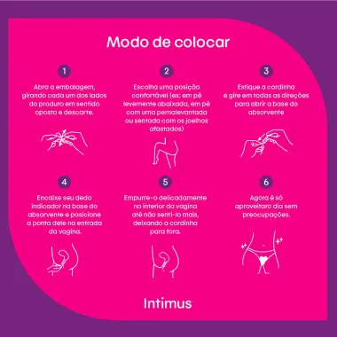 Absorvente Interno Intimus Discreto Super  8 Unidades