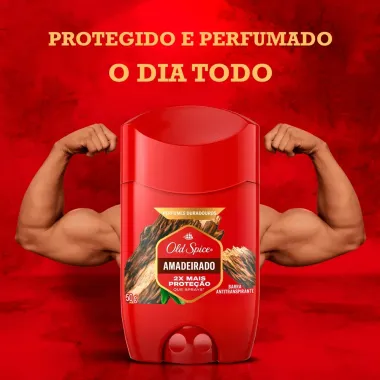 Desodorante Old Spice Amadeirado Stick Antitranspirante 50g