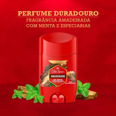 Desodorante Old Spice Amadeirado Stick Antitranspirante 50g