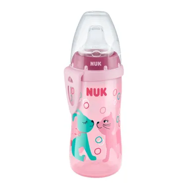 Copo Antivazamento Nuk Active Cup 12+ Meses Girls Cores e Desenhos Sortidos 300ml