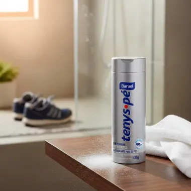 Tenys P&eacute; Baruel Talco Sem Perfume 100g