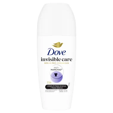 Desodorante Dove Invisible Care Roll-on Antitranspirante Violeta e Frésia Branca 50ml