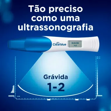 Teste de Gravidez Digital Clearblue com Indicador de Semanas 1 Unidade