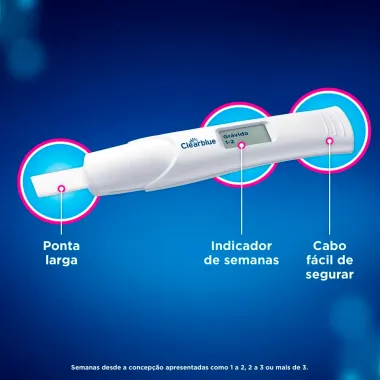 Teste de Gravidez Digital Clearblue com Indicador de Semanas 1 Unidade