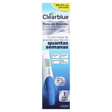 Teste de Gravidez Digital Clearblue com Indicador de Semanas 1 Unidade